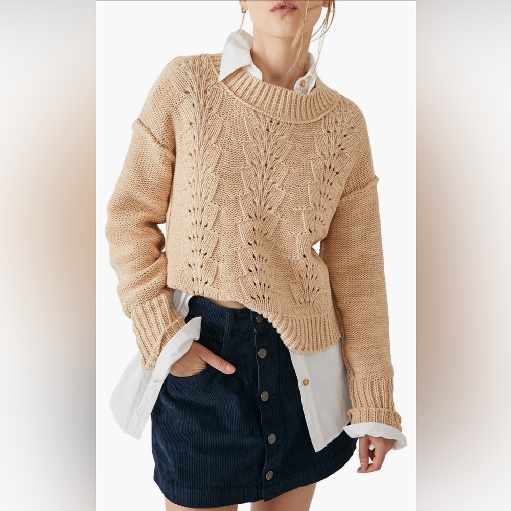 Free People Ray Cotton Corduroy Miniskirt.